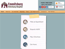 Tablet Screenshot of emmitsburgvet.com